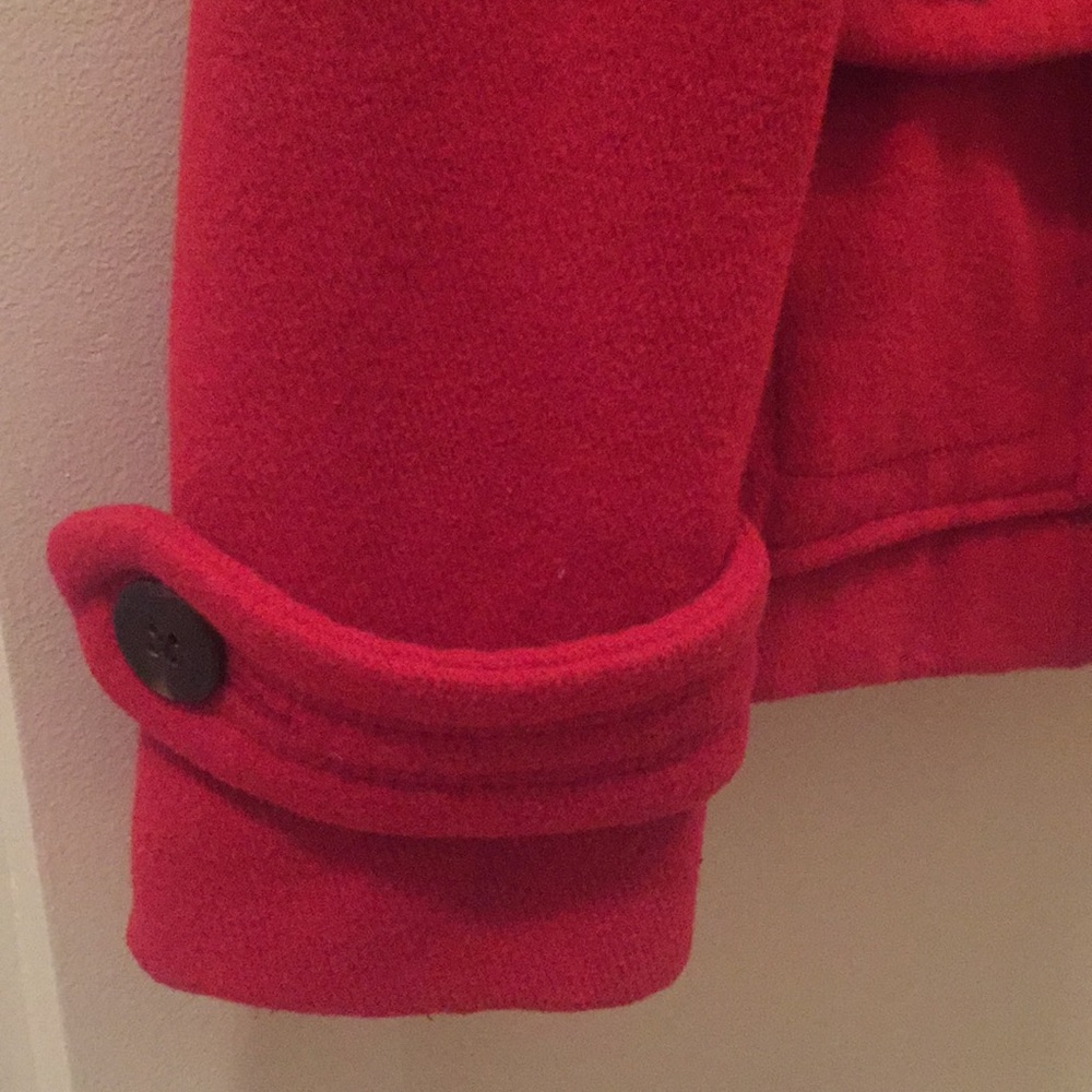 Red Pea Coat - Picture 5 of 6